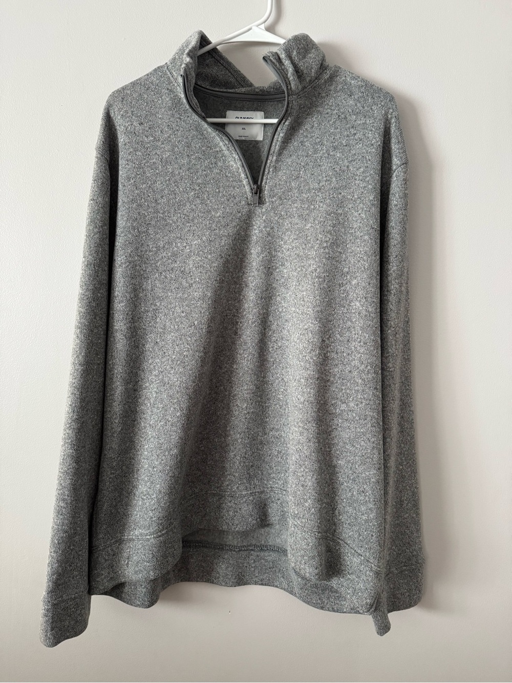 Old Navy Men's Zip-Neck Sweater in Gray